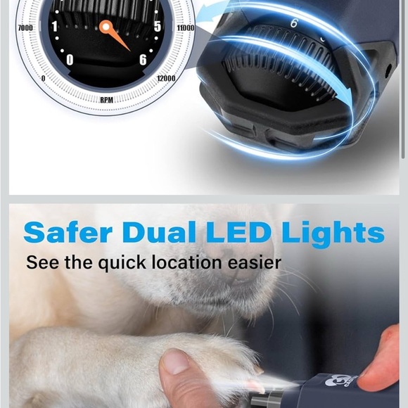 Casfuy Electric Pet Nail Grinder in Navy (D02) - Picture 2 of 2